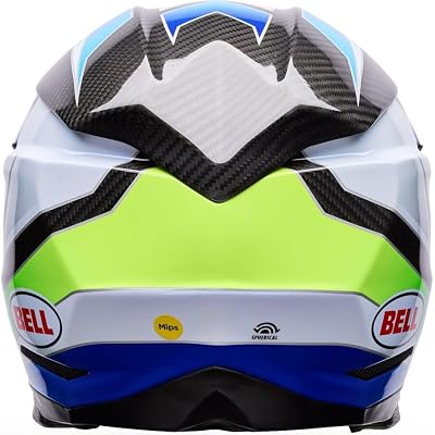 Bell Helmets Moto-10 Spherical - White/Blue, Medium