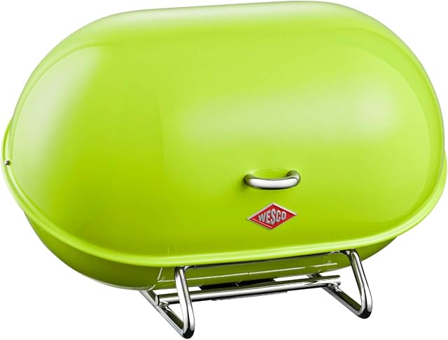 Wesco Single Breadboy Bread Box, Metal, Lime Green, 9 x 12 x 16 cm