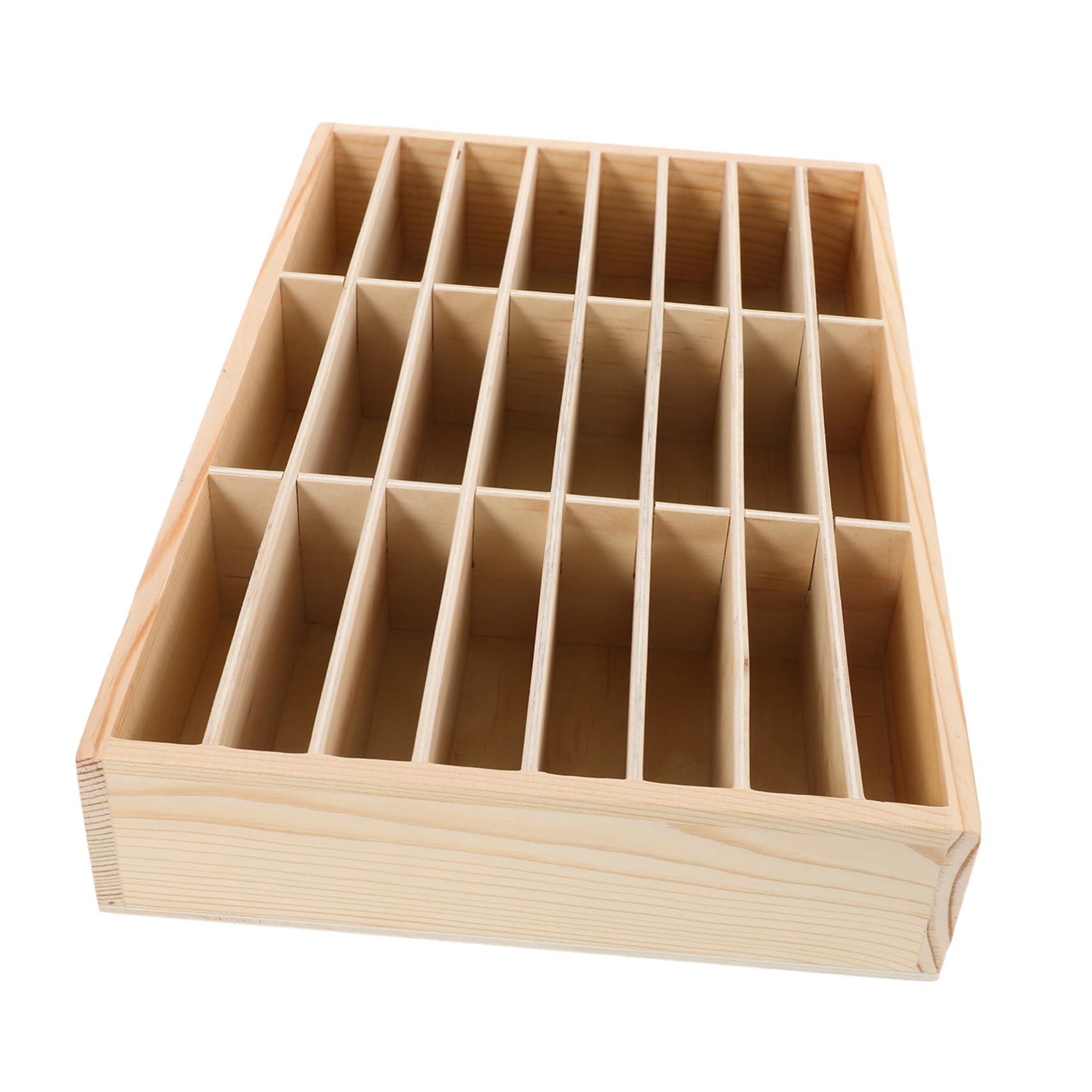 MAGICLULU Organizer da Scrivania in Legno Scomparti Multipli per Cellulare e Penne, Design Semplice e Funzionale per Scuola e Officina Riparazioni
