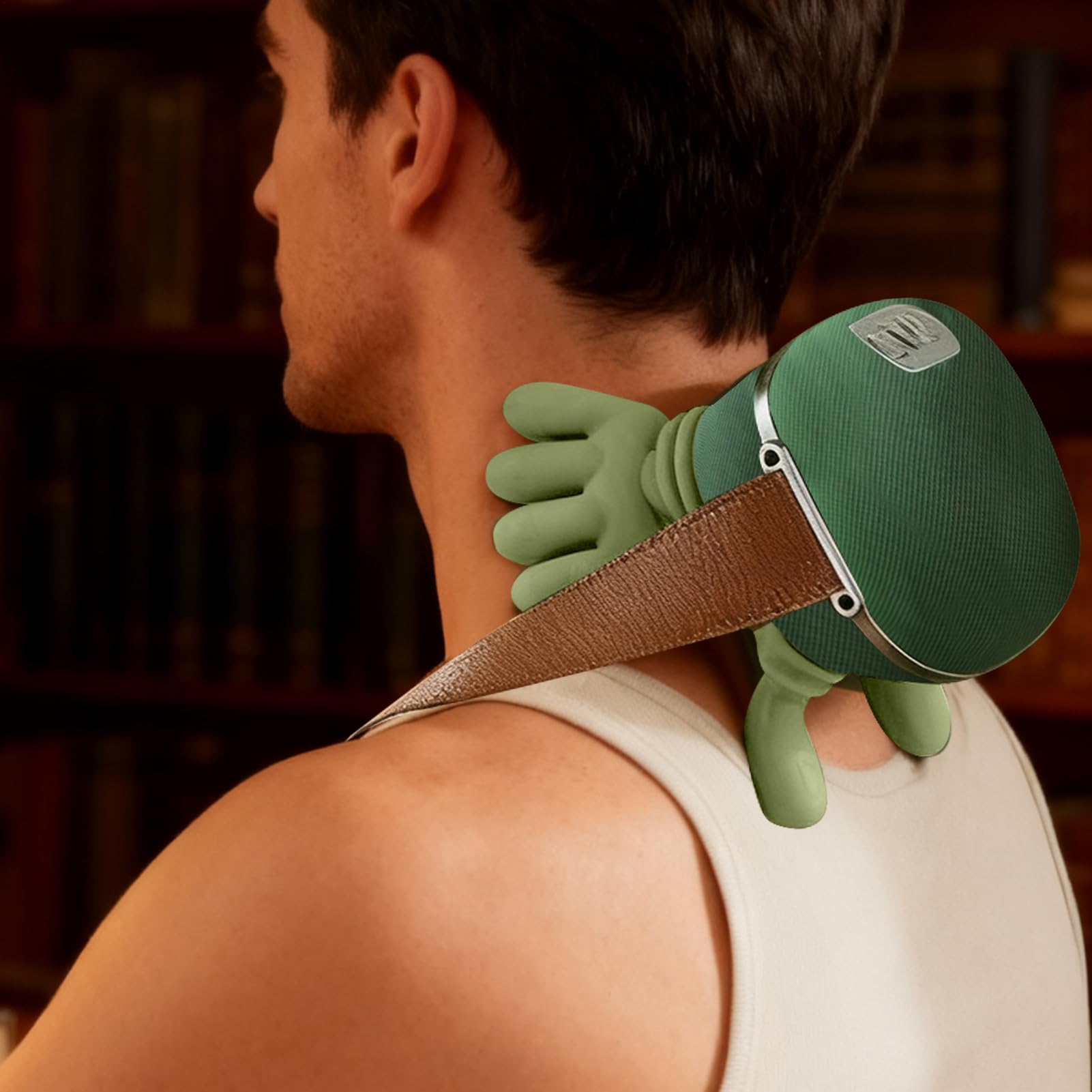 Masajeador De Cuello Inalámbrico 4D, Masajeador De Cuello Hombros Recargable Con Acupresión Calor, 3 Niveles De Masaje Y 2 Niveles De Temperatura, Para El Hogar, La Oficina Y Viajes