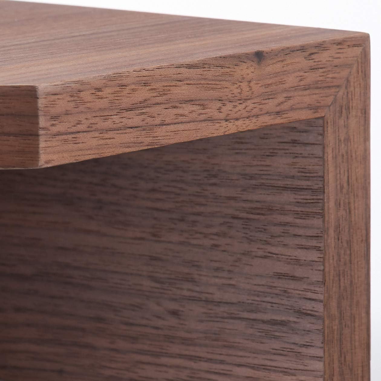 Amazon Co Jp 無印良品 壁に付けられる家具 コーナー棚 ウォールナット材 幅22 奥行22 高さ10cm