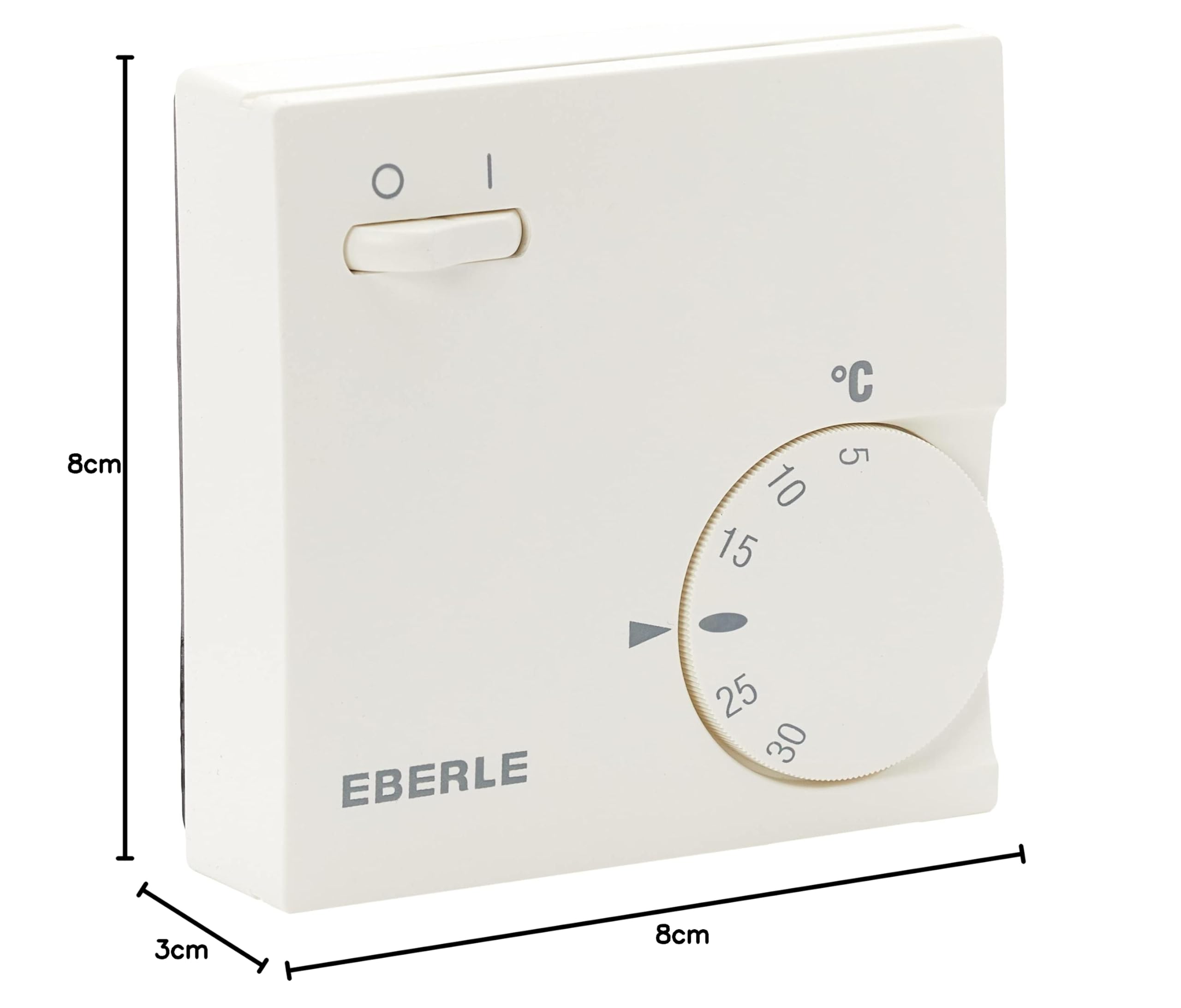 Thermostat d'ambiance encastrable Eberle RTR-E 6763 5 à 30 °C