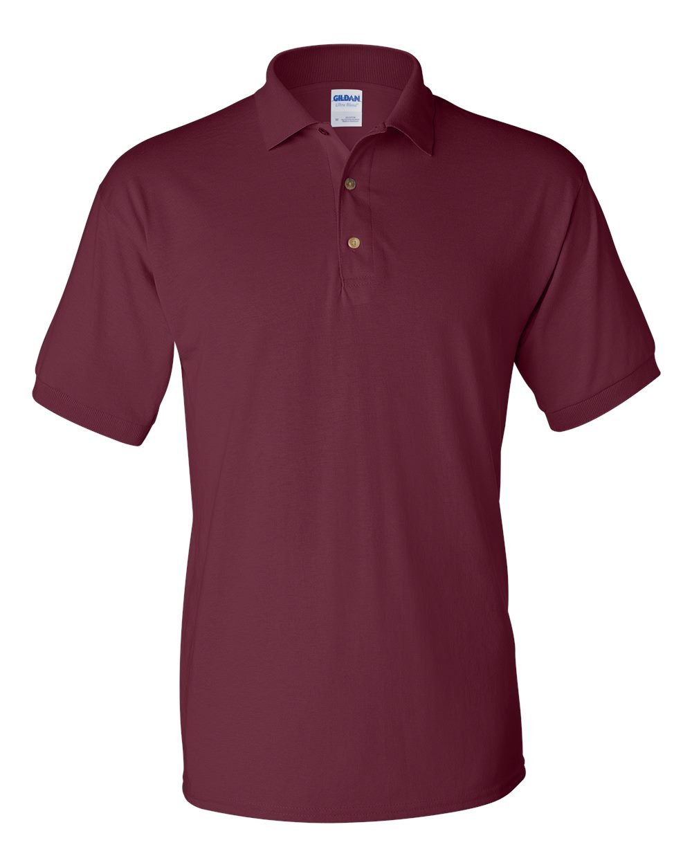 6 oz. 50/50 Jersey Polo (G880) Maroon, S (Pack of 12)