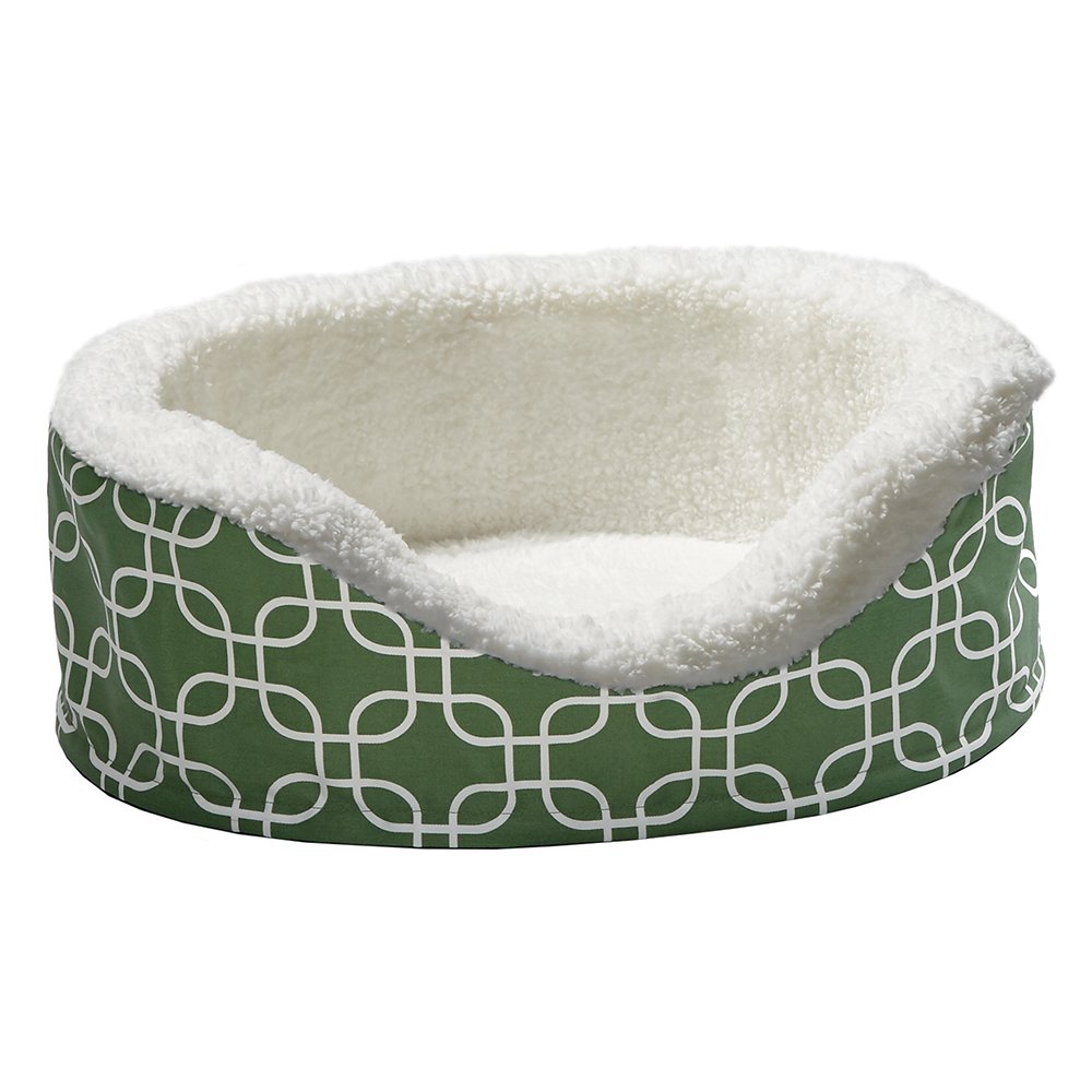 MidWest Homes for PetsOrthoperdic Egg-Crate Nesting Pet Bed w/Teflon Fabric Protector, XS Green