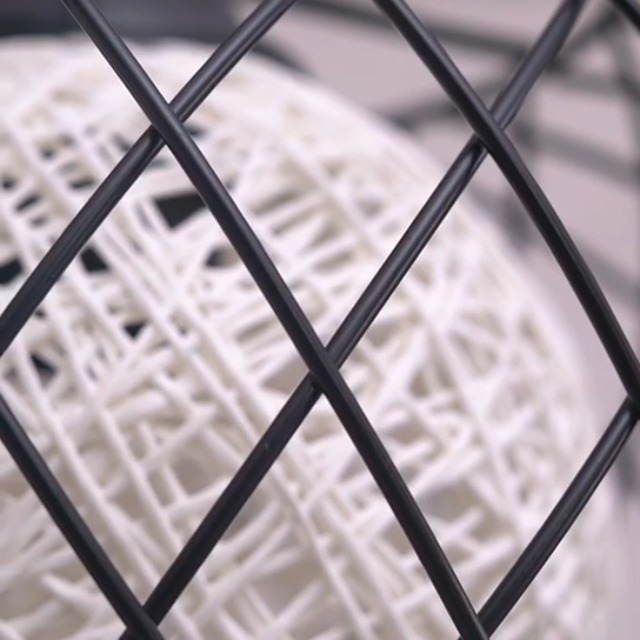 Lustre Suspension Industrielle WOWEWA - Noir, Cage Métal, E27, 24x16cm
