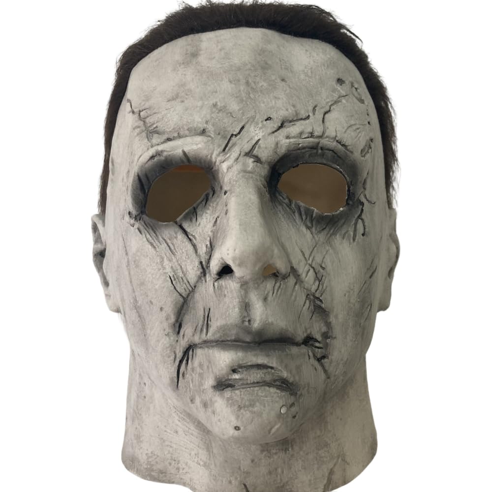 Michael Myers Mask Halloween Cosplay Latex Full Head Adult Fancy Costume
