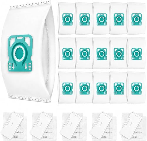 15 Pack TU/CO Vacuum Bags Compatible with Miele Guard M1…