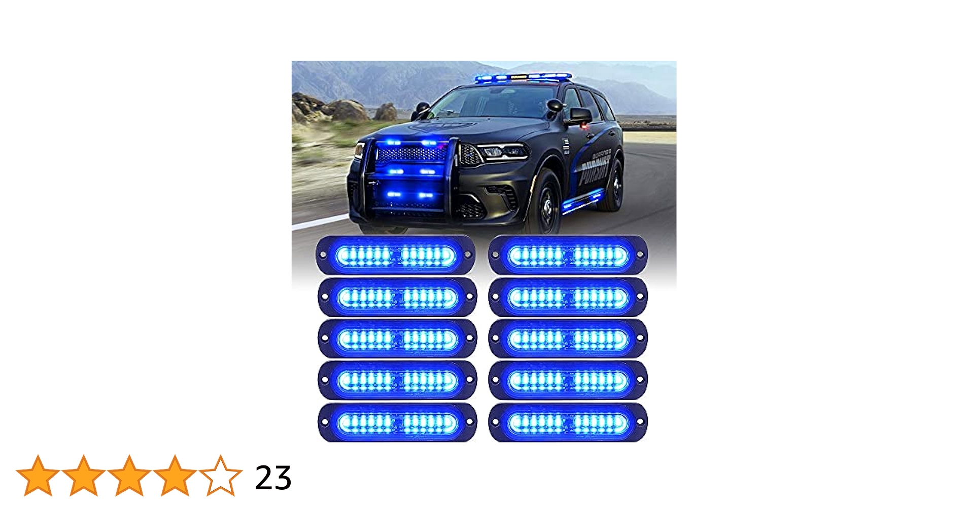Amazon.co.jp: Xprite ブルーLED緊急ストロボライトキット 車両
