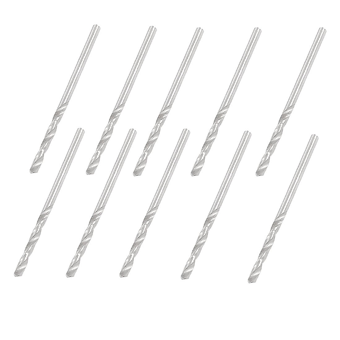 Aexit Replacement 2.5mm Tool Holder Dia Spiral Flute HSS Twist Electric Drill Bit 10 Pcs Model:56as170qo45