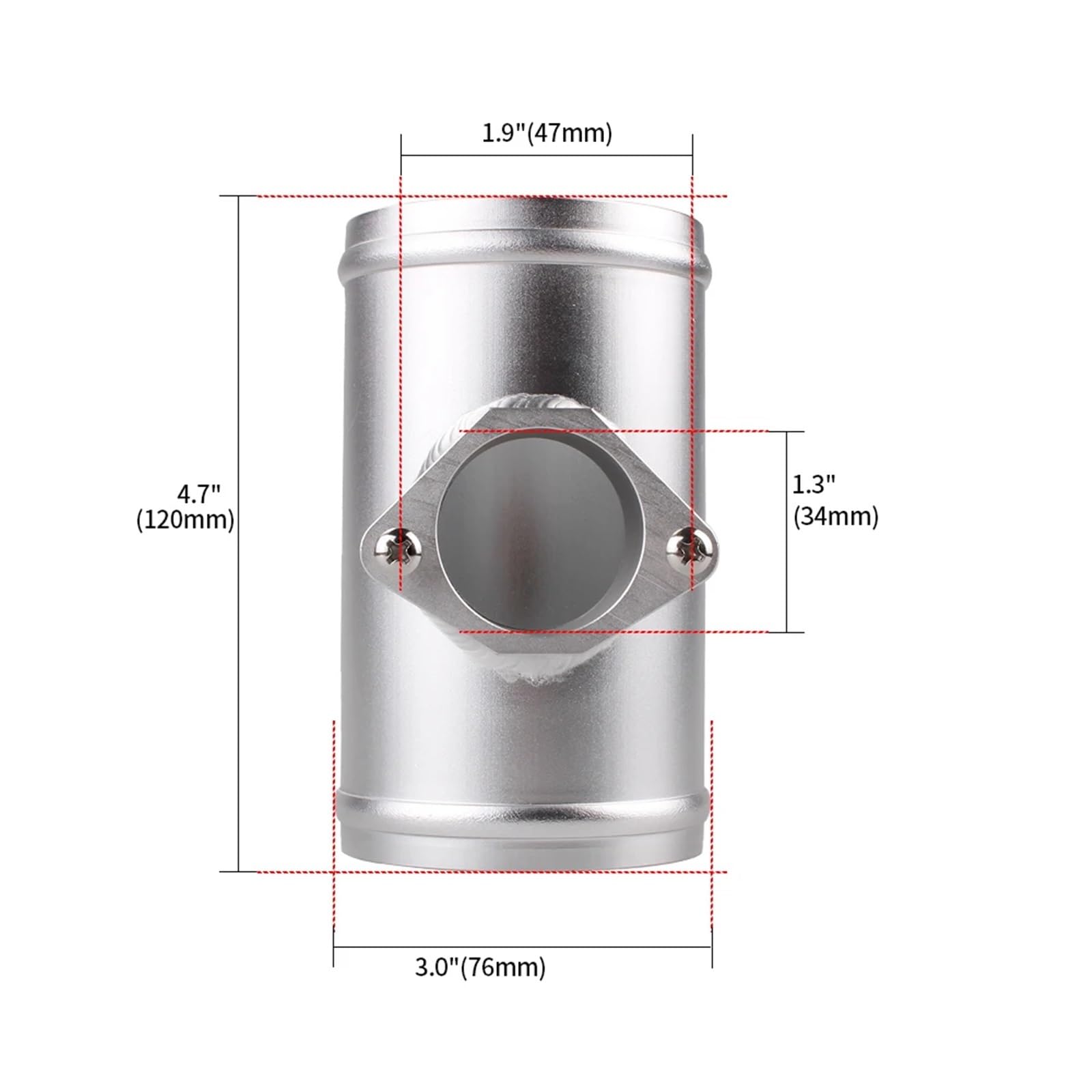 Czujnik przepływu powietrza 2,5"/2,75"/3" Uchwyt czujnika przepływu powietrza Pasuje do Cadillaca Pasuje do Volkswagena Adapter miernika przepływu powietrza RS-MAF009(70mm)