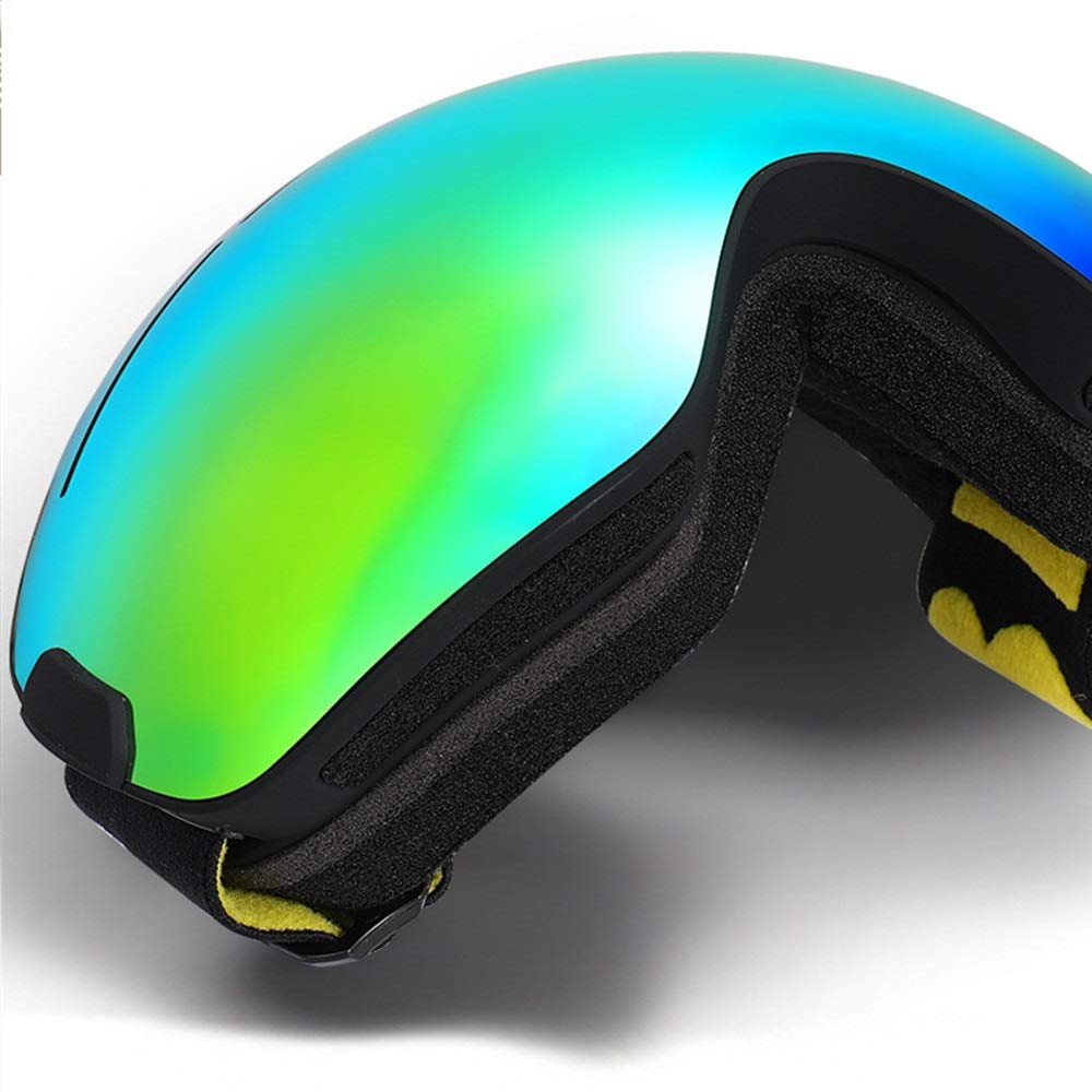 Zimowe gogle narciarskie outdoorowe dwuwarstwowe gogle narciarskie odporne na promieniowanie UV przeciwmgielne odpowiednie do snowboardu i wspinaczki na skuterach śnieżnych odporne na
