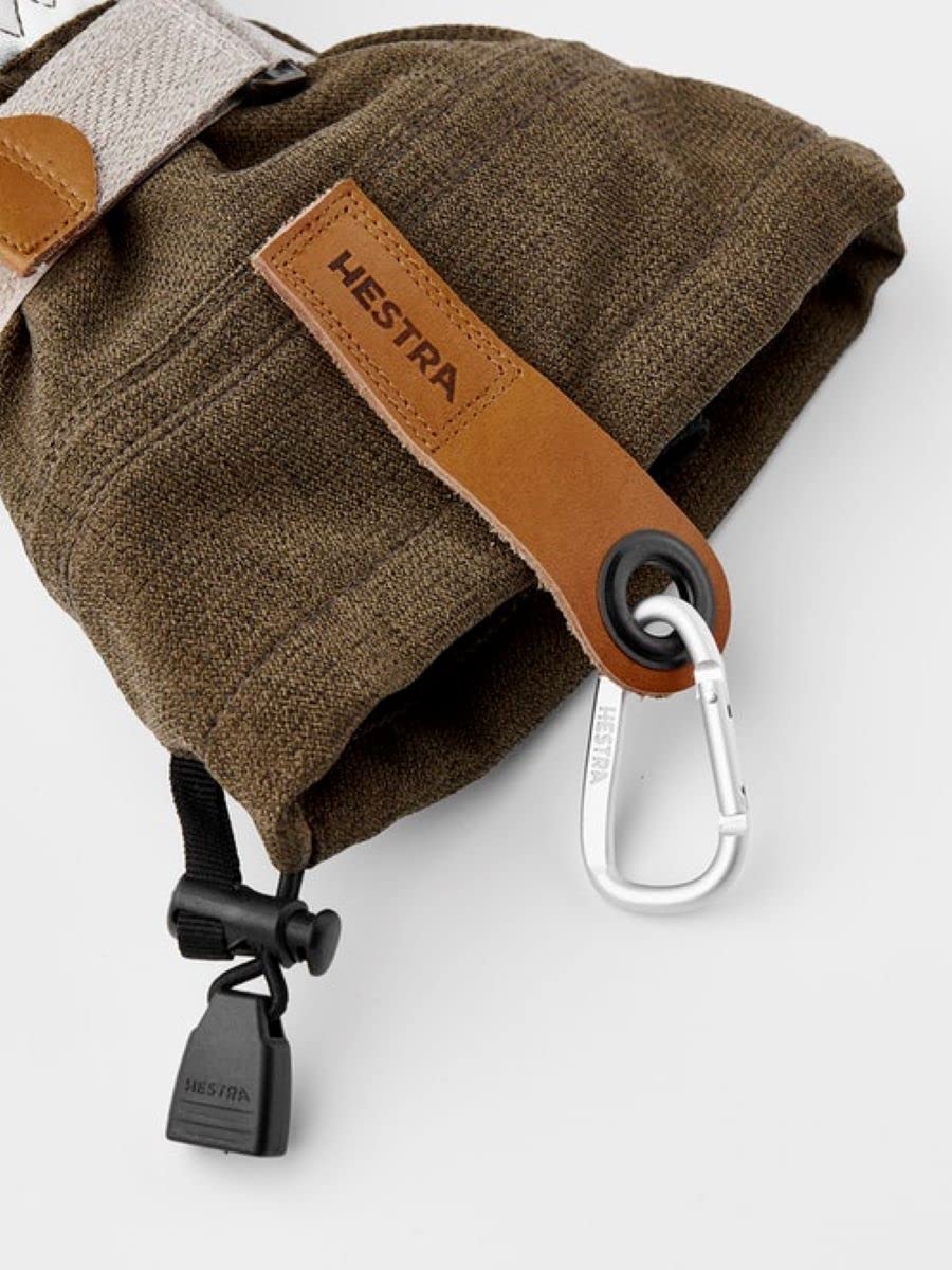 HESTRA Gants de ski pour hommes et femmes: gant d'hiver résistant à l'eau en cuir militaire Homme (paquet de 1)