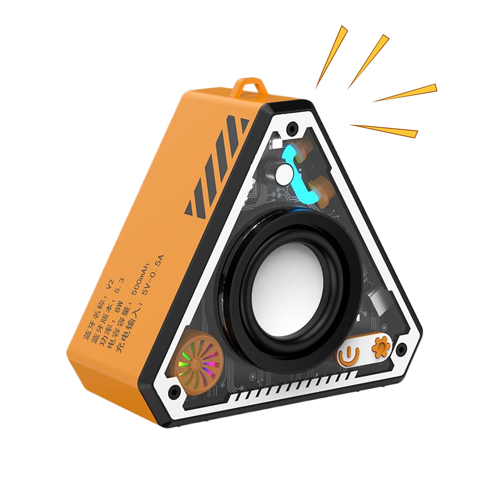Outdoor Portable Speakers - Mini Wireless Subwoofer Rechargeable Bluetoth Audio Desktop Powerful Bass Amplifier for Travel Beach Parties