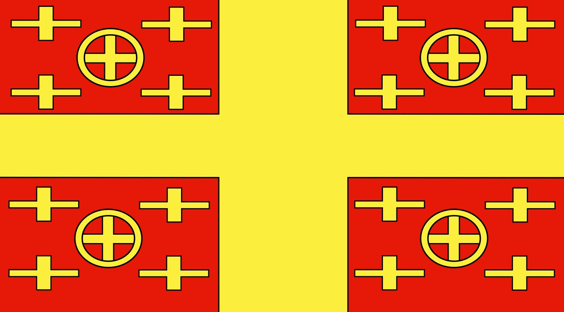 Drapeau Large Imperio Latino paysage 1.35m² anti-enroulement