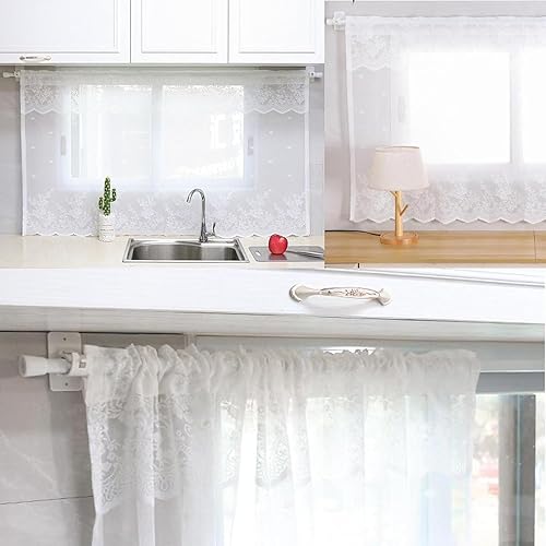 Miniatura 2 de YICBOR 8 soportes de barra de cortina autoadhesivos, sin taladro, soporte de barra de fijación, soportes de pared para barra de cortina, ganchos