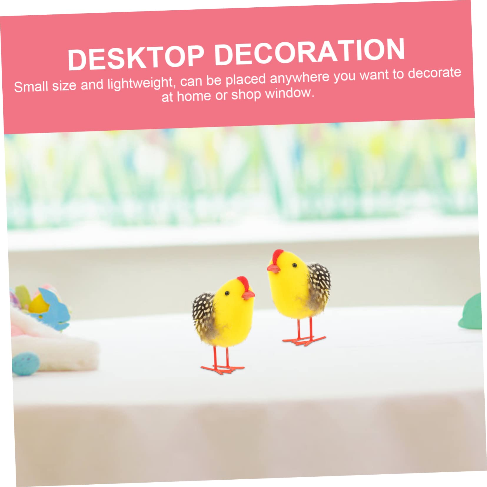 STOBAZA 24pezzi Decorazione Pasquale Figurine Plush Adorabili Per Scrivania e Decorazioni Per La Casa Per e
