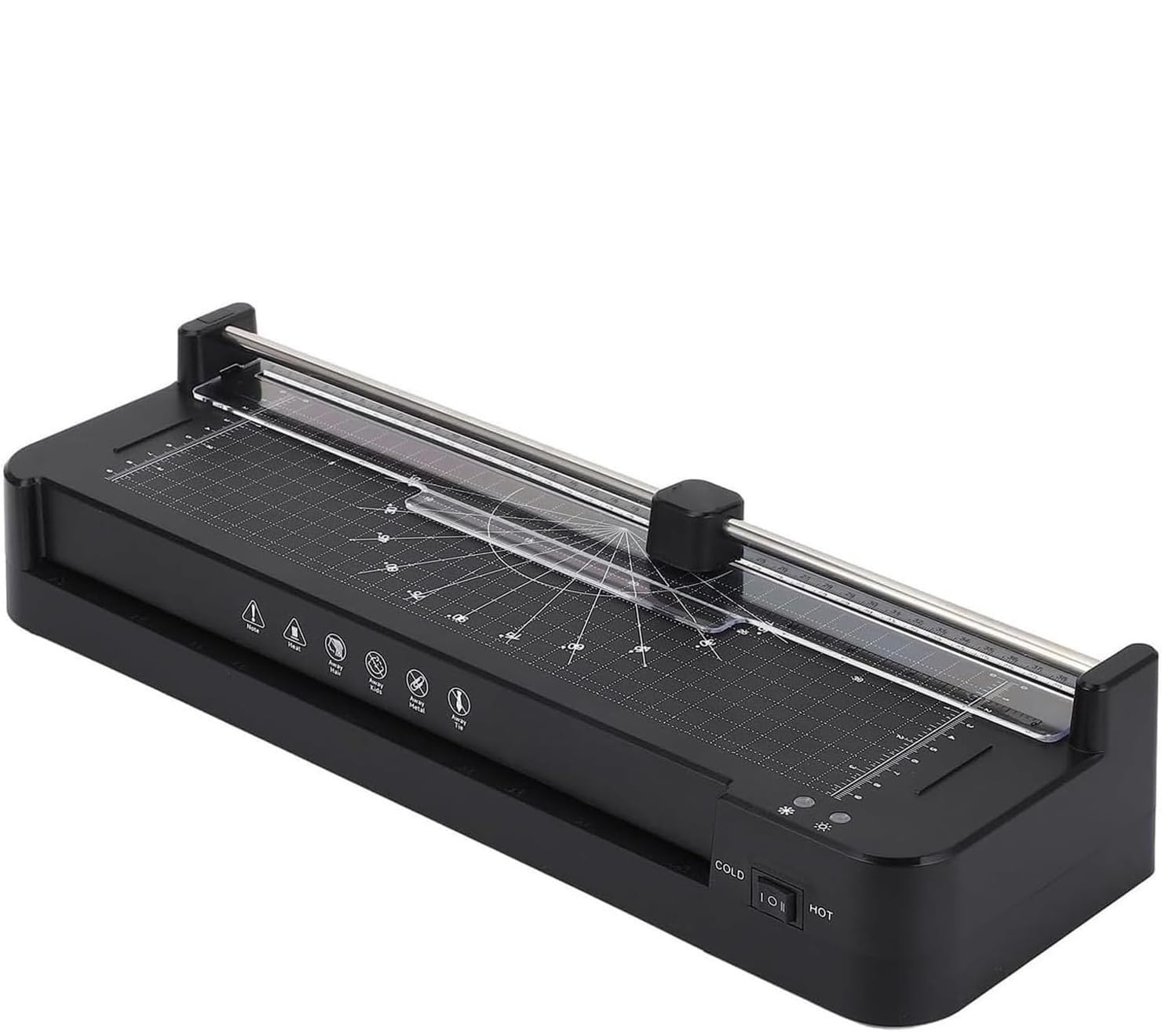 Plastificatrice A3/A4, Plastificatrice fotografica, Laminazione termica e a freddo con preriscaldamento rapido, Rilascio anti-inceppamento ABS Never-Jam, Portatile per Home Office School