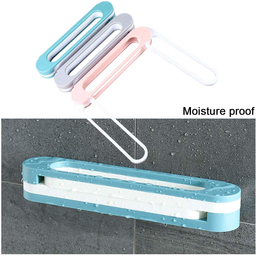 Drake Plastic 3 In 1 Wall Mounted Shoe Storage Rack Folding Slippers Shelf Sandals Holder Bathroom Home Storage Tools (Multicolour) 3
