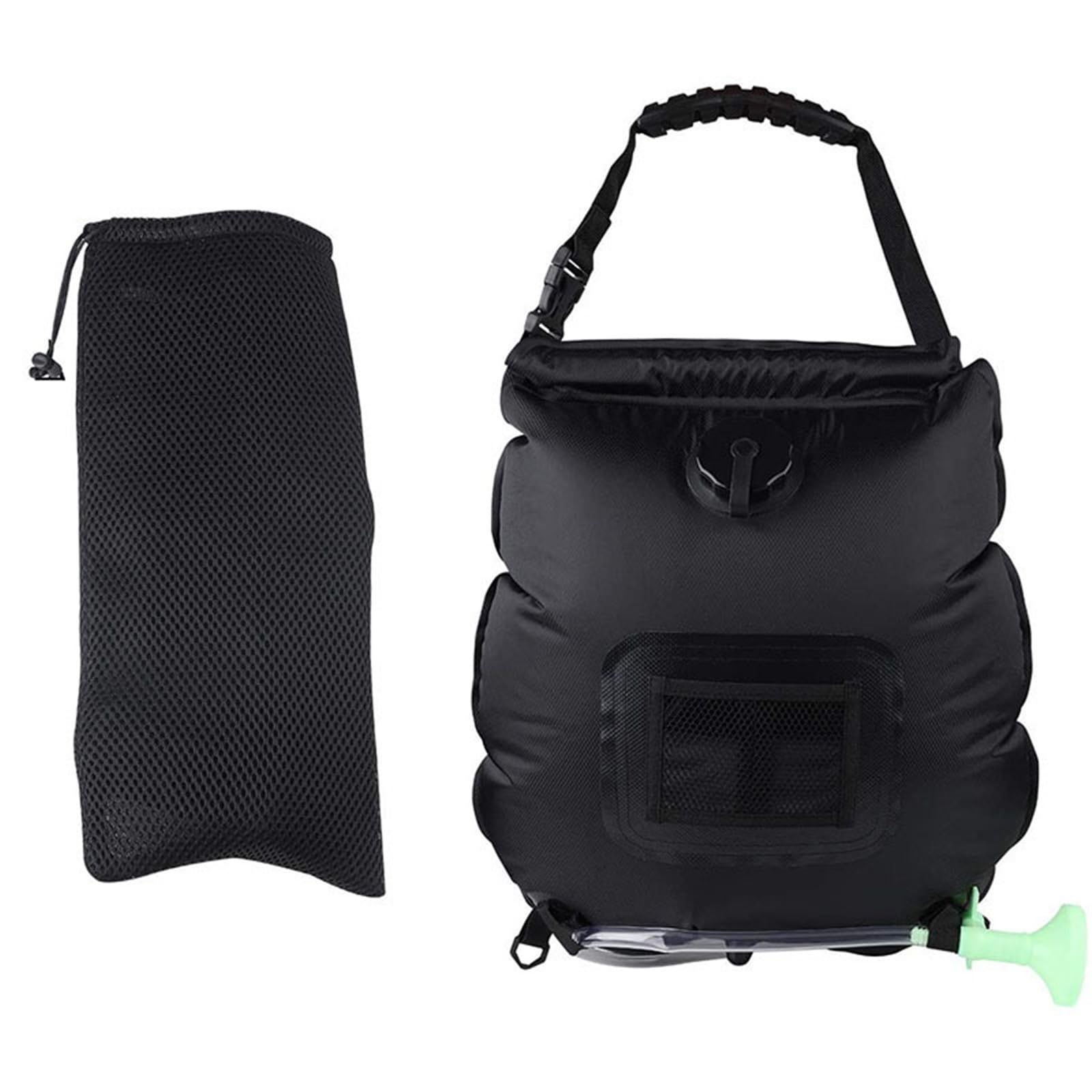Ducha de Camping, Bolsa de Ducha Solar Plegable for Camping, 20 l, for Exteriores, con calefacción y Agua Caliente,para Senderismo,Viajes,Coche