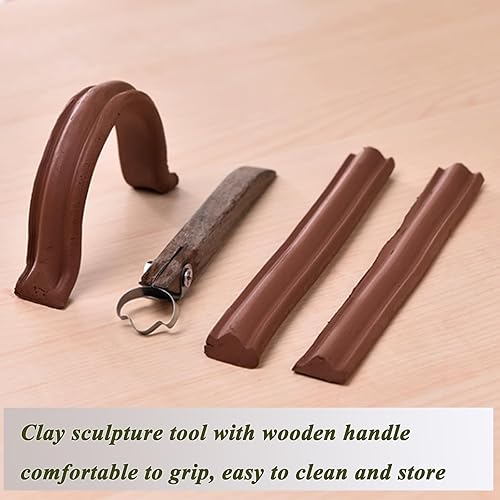 Miniatura 6 de Herramientas de escultura de arcilla para taza de té, taza, utensilios, jarrón, cortadores de arcilla, raspador de arcilla de cerámica, herramientas