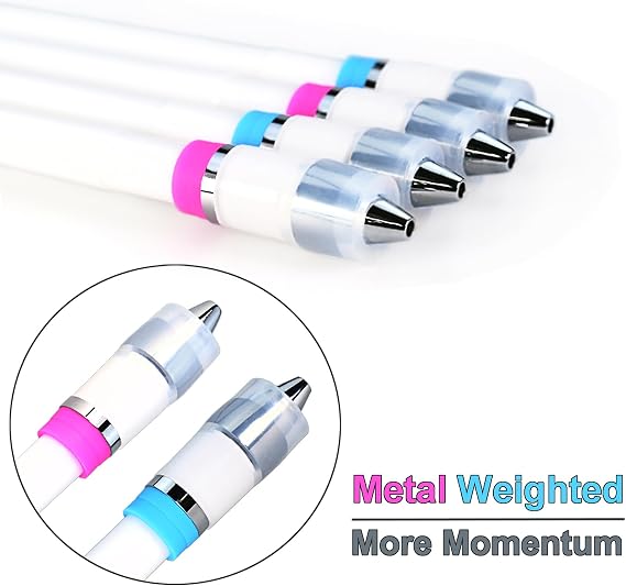 Pen Spinning Mod Original Ivan Mod Buster CYL Peem Mod, Weighted Spin Trick Pen for Beginner, Cotton Candy Blue Pink Grip