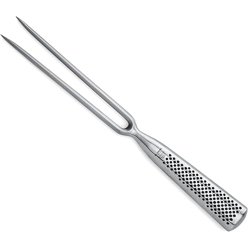 Global 7 inch Forged Straight Carving Fork - Lightweight Japanese Stainless Steel, Made in Japan, GF-24