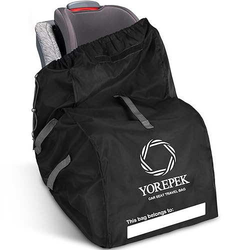 YOREPEK Mochila de viaje para asiento de automóvil, bolsas universales para asiento de automóvil para viajes aéreos, se adapta a convertibles,