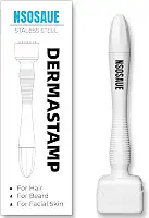 NSOSAUE Dermastamp Para Cabelo E Barba Micro-Exfoliante Ferramenta Para Mulheres E Homens