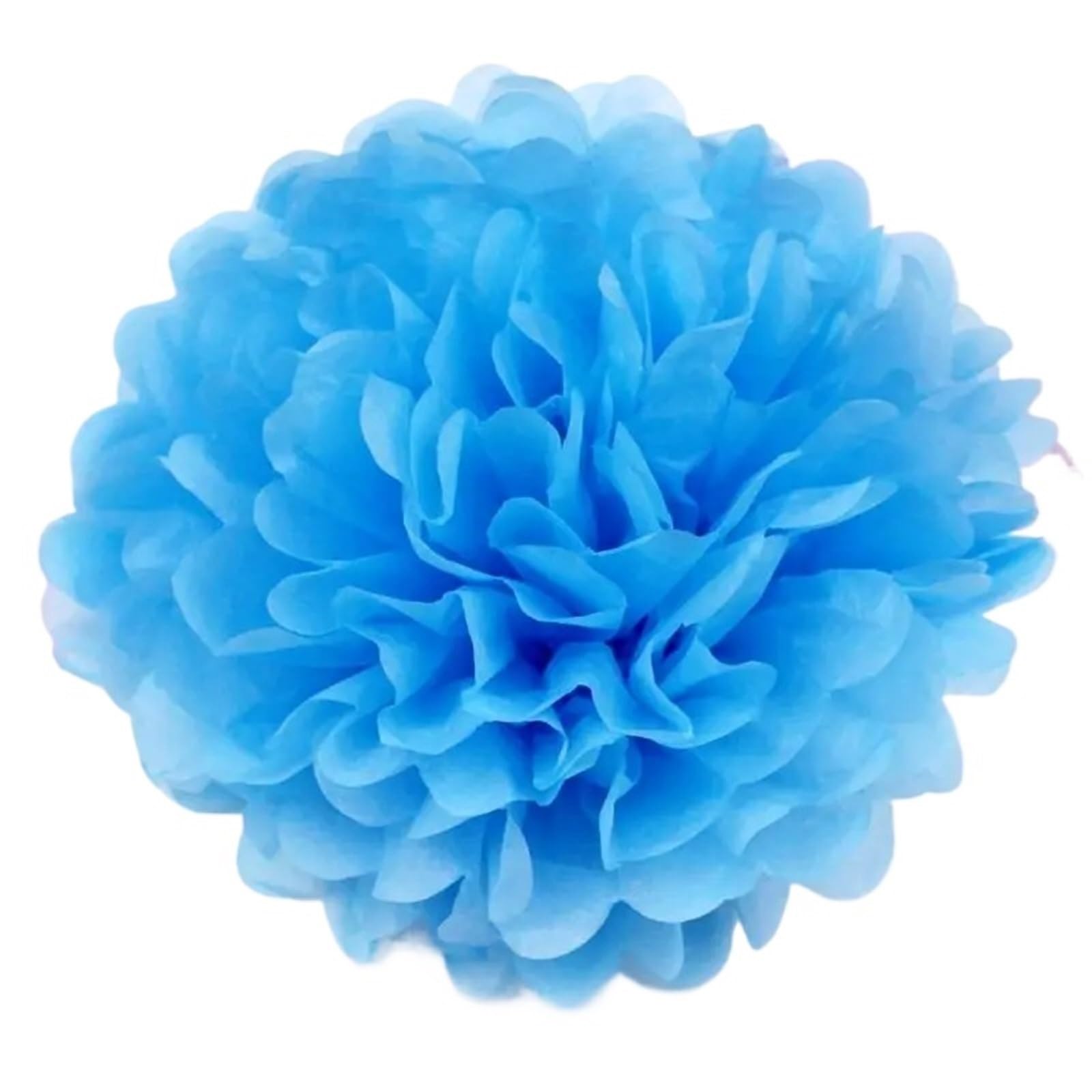 Paper Lanterns 5pcs 10/15/20/25/30/35CM Paper Pom Poms for Wedding Ball Pompoms Birthday Party Supplies Home Decoration(Blue,35cm)