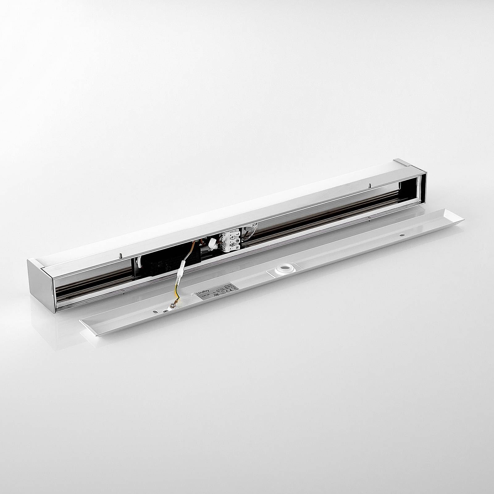 Lindby LED Wandleuchte, Wandlampe Bad Klea (spritzwassergeschützt (Modern) in Chrom aus Aluminium (1 flammig) - Wandleuchten Spiegelleuchte Badezimmer Wandbeleuchtung Badezimmerleuchte