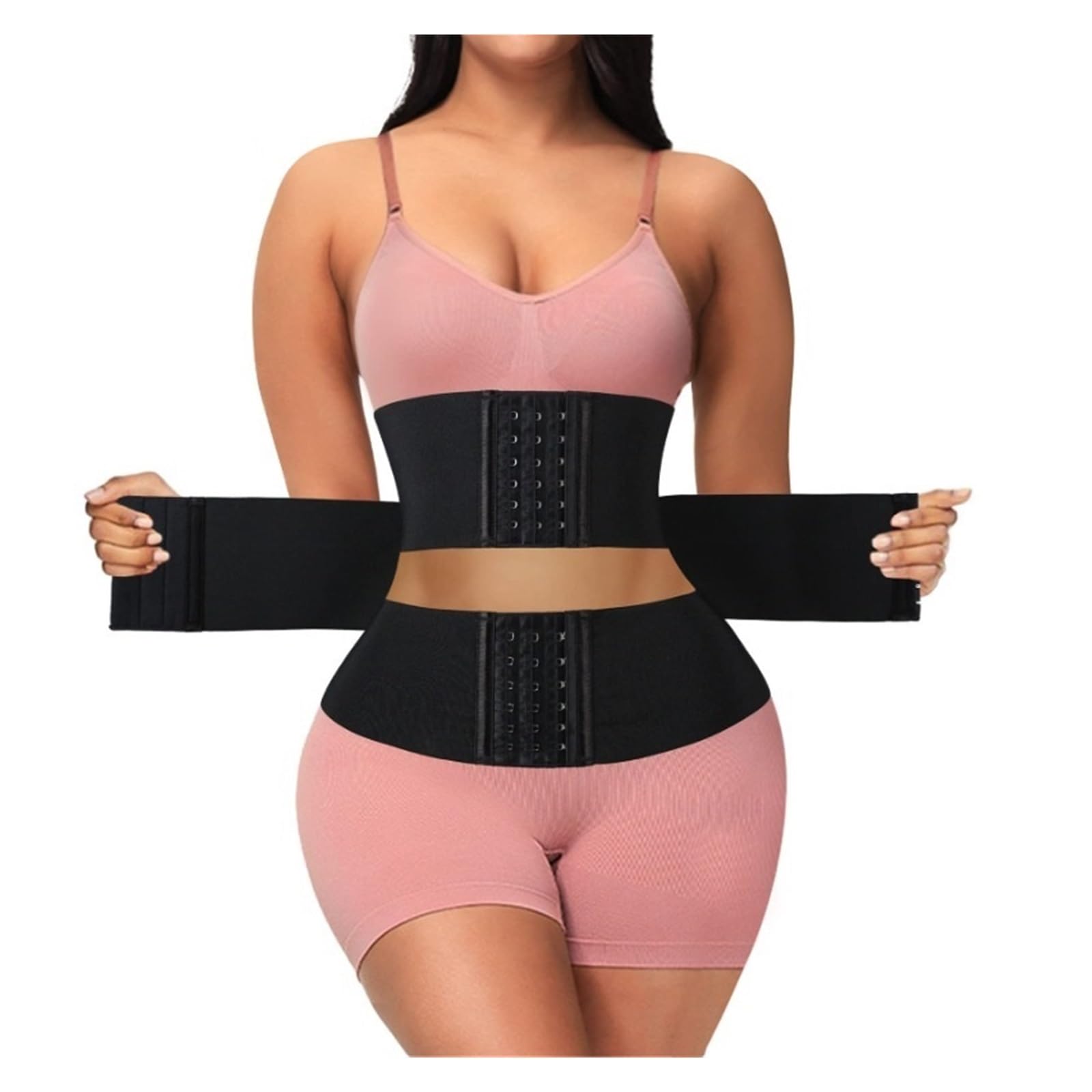 Fajas Reductoras Mujer Cinturón de entrenamiento de cintura XS-3XL for mujer, con 3 segmentos debajo del busto, diseño de reloj de arena.