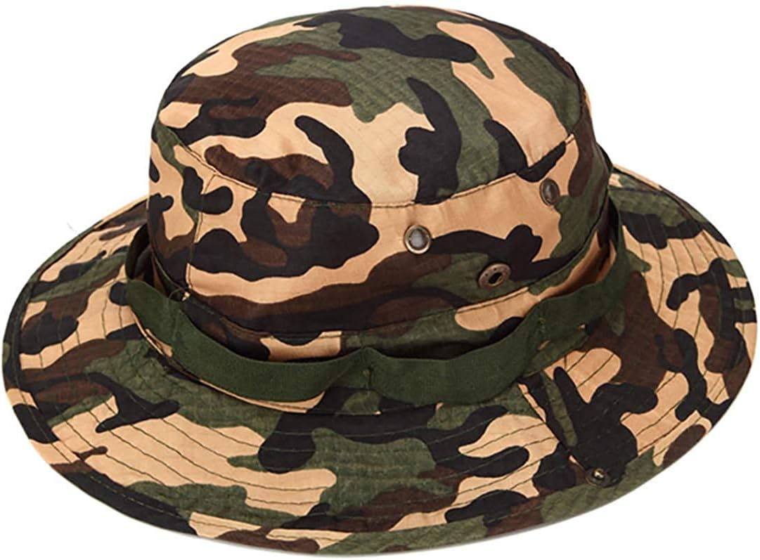 JMPGirl's Outdoor Boonie Hat Top Camouflage Bucket Hat (Multicolor)