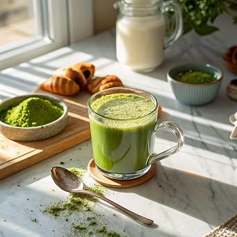 VitaCup Green Tea Instant Packets, Enhance Energy & Detox with Matcha, Moringa, B Vitamins, D3, Fiber, Keto, Paleo, Vegan in Tea Powder Single Serving Sticks, 10 Ct