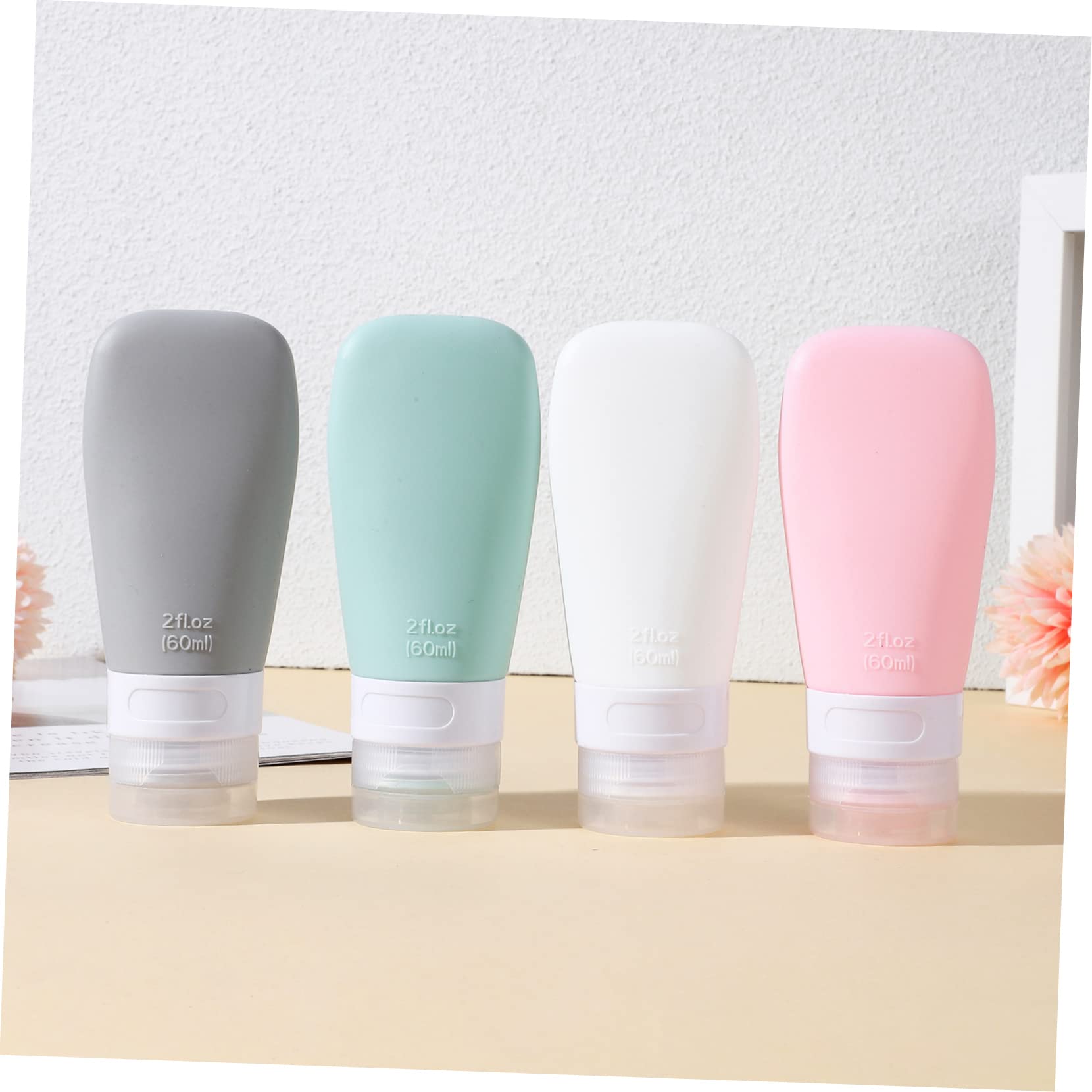 FRCOLOR 3 Set Di Flaconi Per Articoli Da Toeletta Da Viaggio Comprimibili Flaconi Per Shampoo Contenitori Per Imballaggio Portatili Da Viaggio 4 Pezzi*3