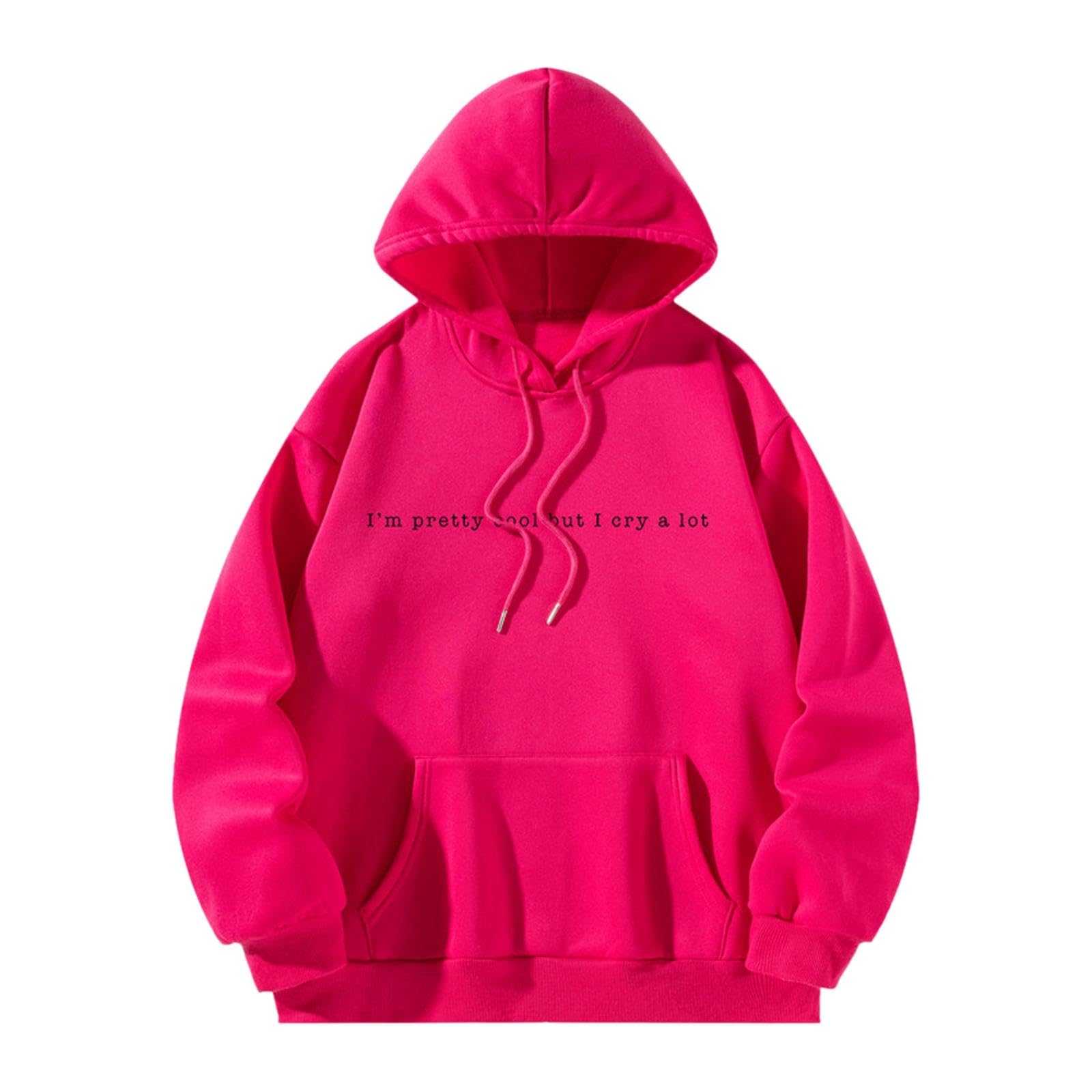 Women Hoodies Women's Clothes Simple Fashion Long Sleeve Pullover Sweatshirt M-image-39