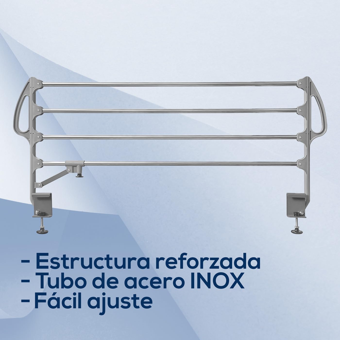 DUÉRMETE ONLINE - Pack Cama Eléctrica Articulada Reforzada Ergomedic Pro + Colchón Sanitario Sanipur + Barandillas INOX, 90x190