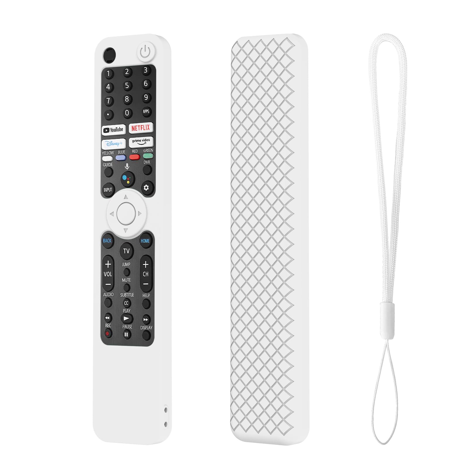 Silicone Case Cover Compatible with Sony Smart Tv Voice Remote RMF-TX520P A80J X80J X85J X90J X95J Remote Cover (White) (B0CVL1XN32) Amazon Price History, Amazon Price Tracker