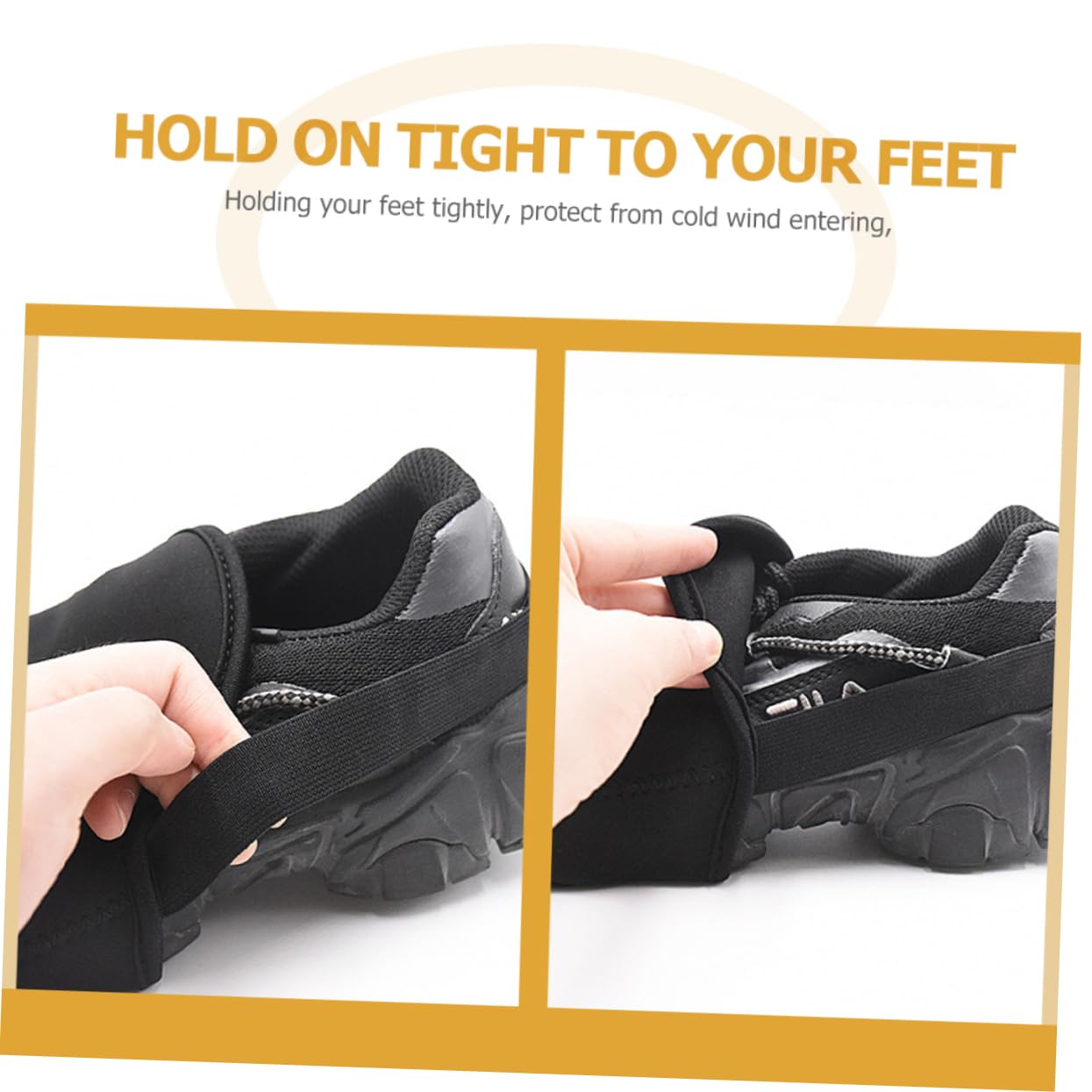 ibasenice Cubrezapatillas de Ciclismo Protector Proteger Tobillo montaña Anti- mi Cubiertas de Zapatos Reutilizables Cubiertas de Zapatos Calientes Neopreno Black