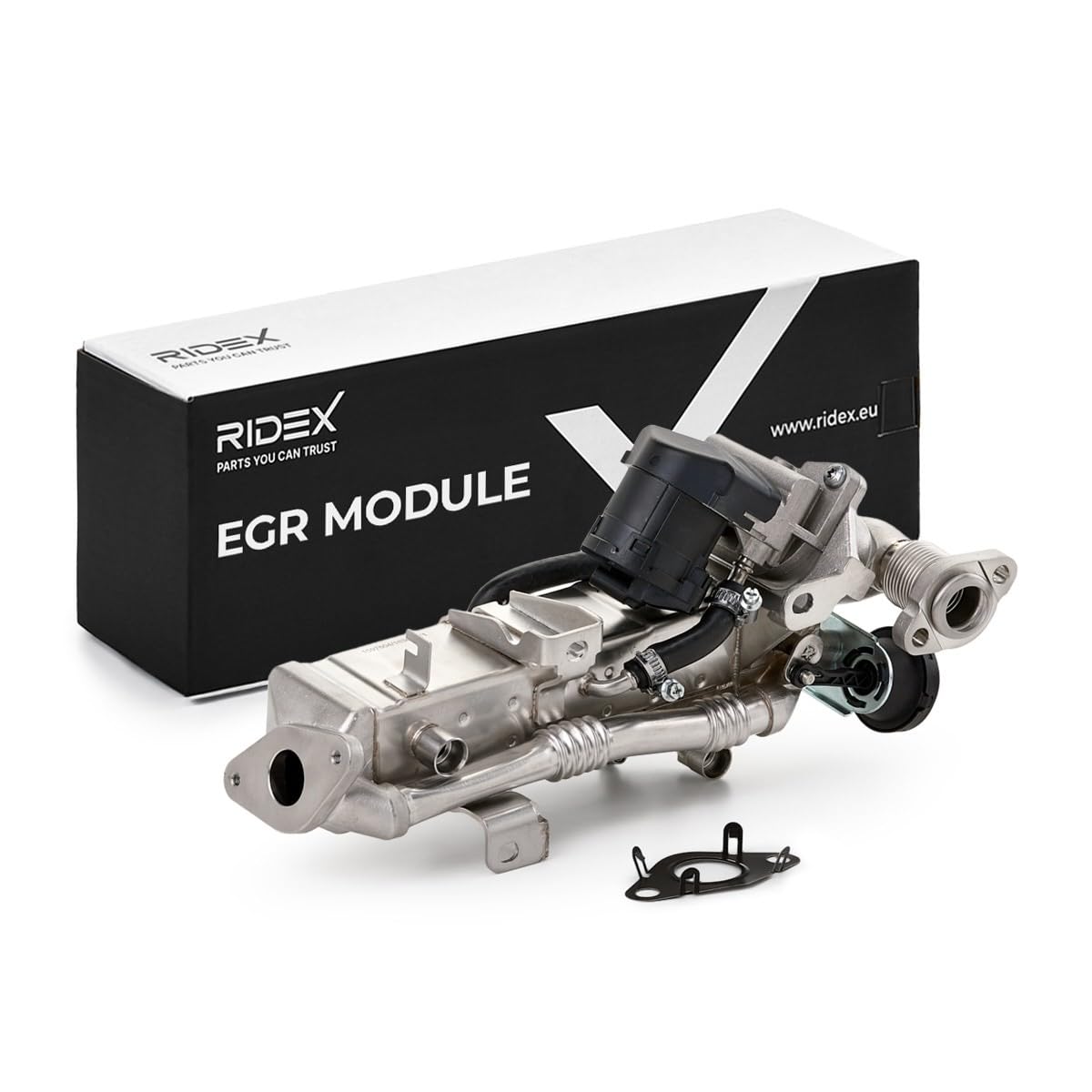 RIDEX 4198E0078 Modulo EGR senza guarnizione con valvola EGR(ricircolo gas scarico) con anello tenuta Compatibilità con BMW 1 Hatchback F20