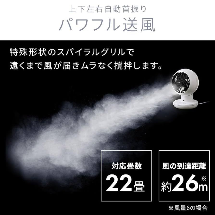 Amazon.co.jp: Iris Ohyama AZ-SDS15TEC-W Circulator Fan