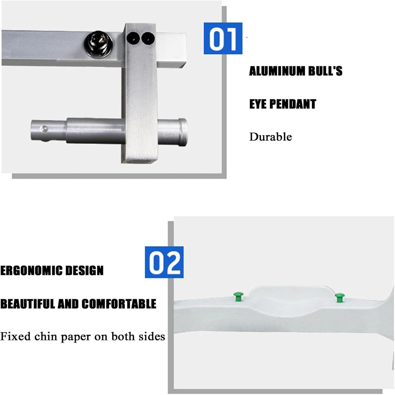 MRKU Supporto per Strumenti ottici sulla Fronte, Allenamento della Vista con manopola di Regolazione della Distanza di Sollevamento per Centri di Cura della Vista