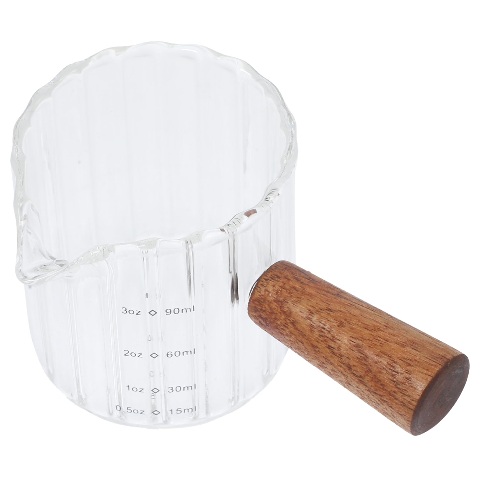 TOPBATHY 4 Pezzi Manico Per Caraffa Per Caffè Espresso 90 Ml Tazza Graduata in Per Caffè Per Beccuccio Della Caraffa