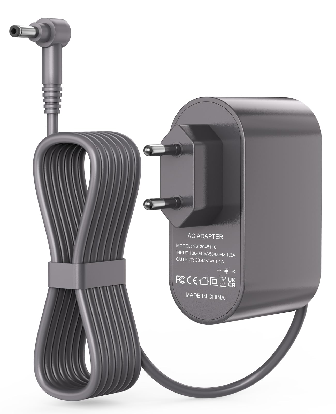 Cavo di ricarica 30,45V per Dyson V10 V11 V12 V15 SV12 SV14 SV15 SV16 SV20 SV22, alimentatore per Dyson Cyclone Absolute Animal Motorhead Fluffy, caricabatterie per aspirapolvere, accessori Vacuum