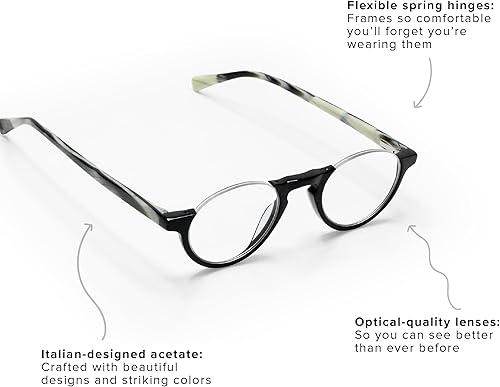 Miniatura 3 de eyebobs - Vicepresidente  Gafas de lectura prémium para hombres y mujeres  Marco de medio borde para caras estrechas  Disponible en 0.0x - 4.0x