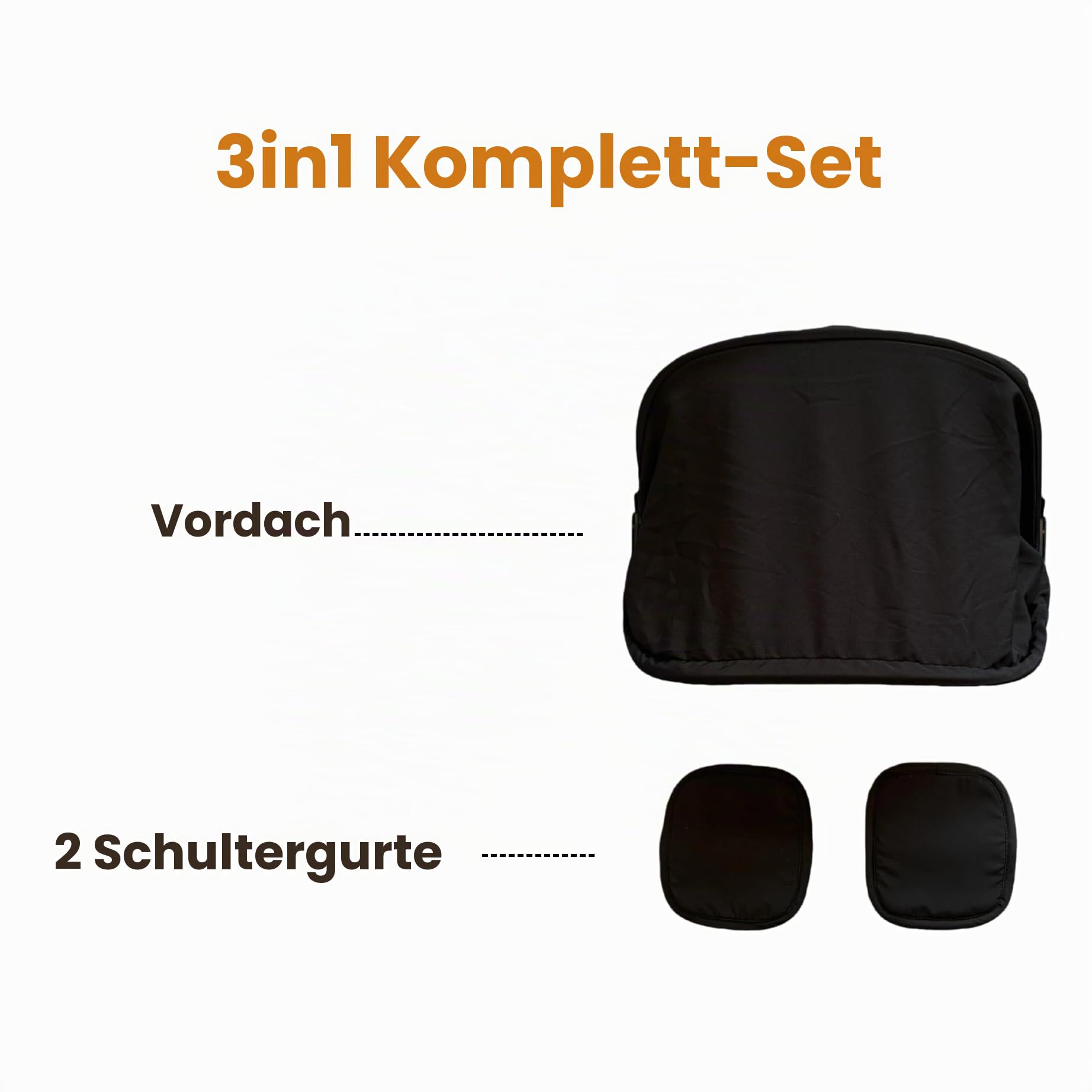 Kompatibel mit Doona Autositzbezug – 3-in-1 Baldachin, Ersatz-Kinderwagen-Zubehör für Babys und Neugeborene