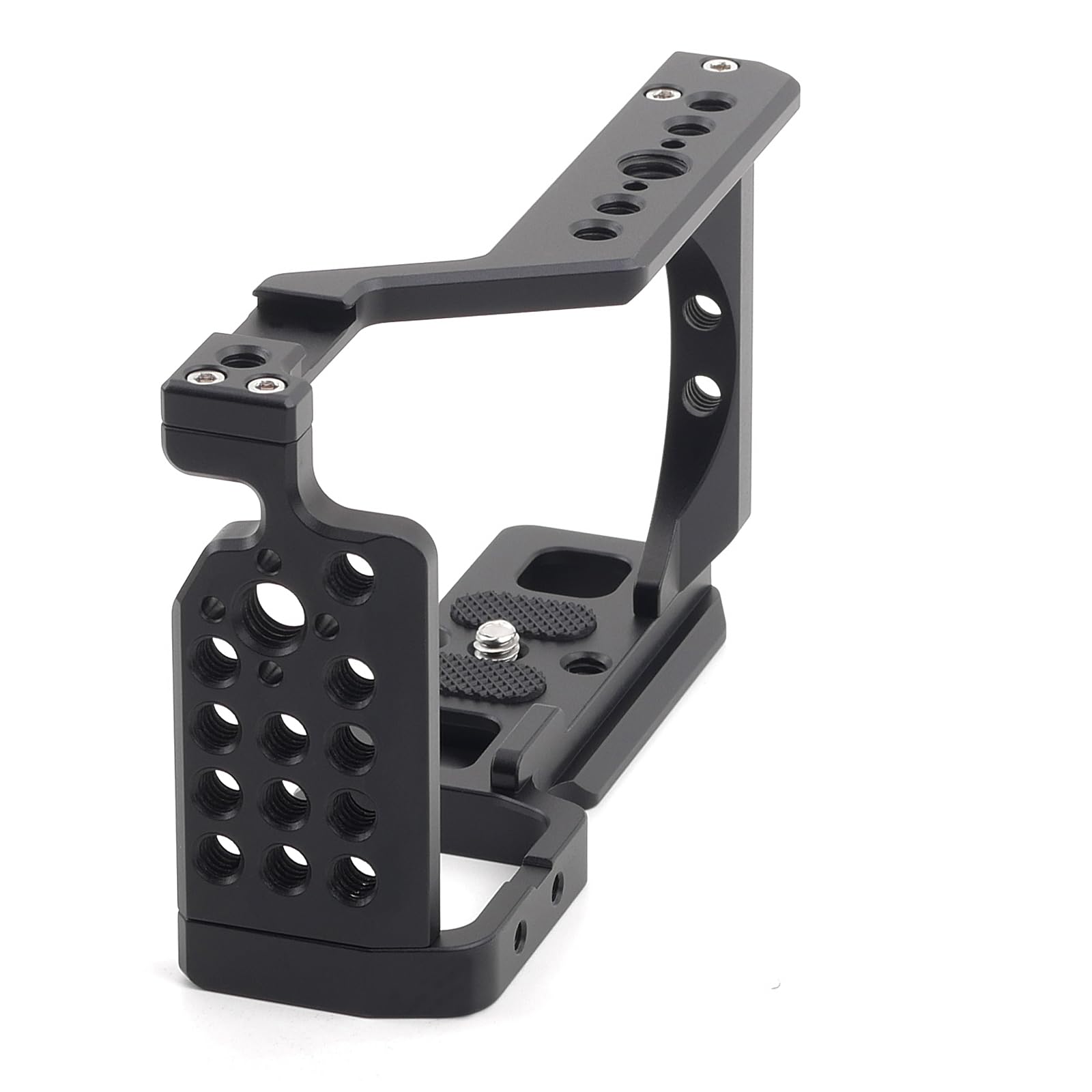 ZV-E10 klatka szybkiego zwalniania do Sony ZVE10, wbudowana płytka szybkiego zwalniania do Arca, stabilizator klatki ramy aparatu z zimną stopką i otworem gwintowanym 1/10.2 cm-20 do