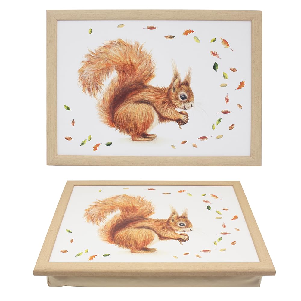 The Leonardo Collection Garden Wildlife - Squirrel Cushioned Lap Tray (Garden Wildlife - Squirrel)