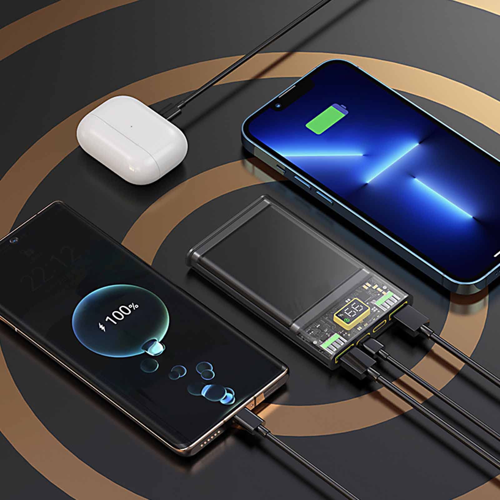 Power Bank 20000 mAh LED Dual USB Quick Charge - Dettaglio
