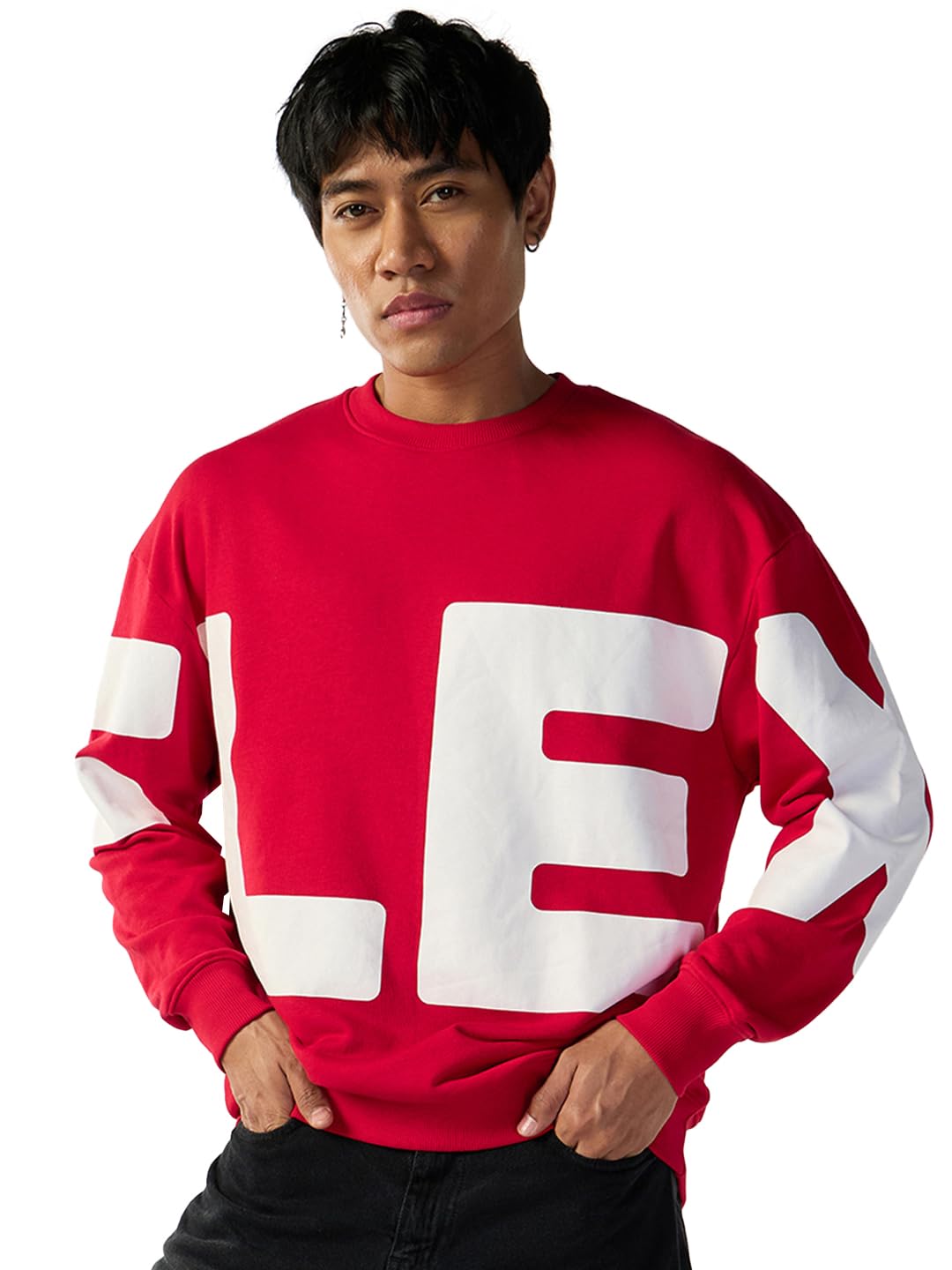 Men's Oversized Fit Sweatshirt | Sweatshirt for Man Winter Wear-image-10