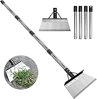 INCIKITI Heavy Duty Steel Garden Shovel with 59" Adjustable Handle - Multi-Use for Weeding, Digging, Ice Removal & Lawn Edging